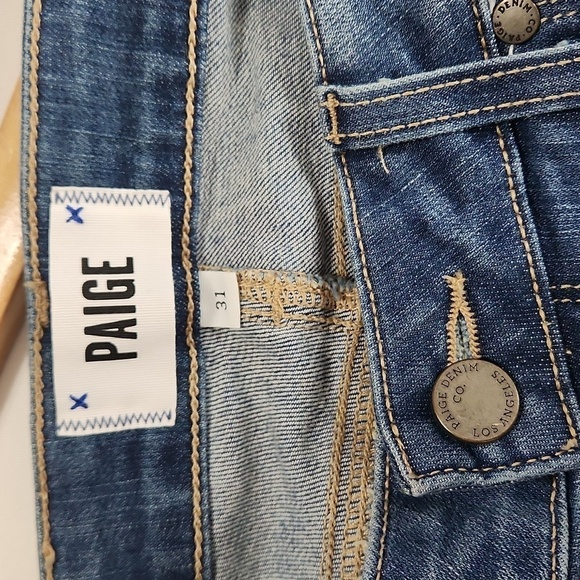 Paige Kylie Crop Destructed Jeans in Nora colorway - Picture 6 of 9